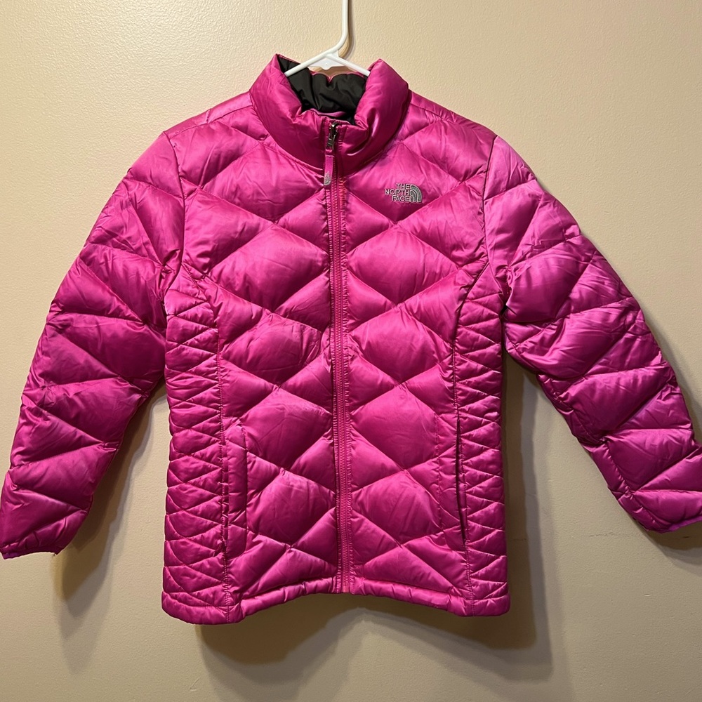 The North Face Girl’s Hot Pink Down Jacket, Size XL (18)